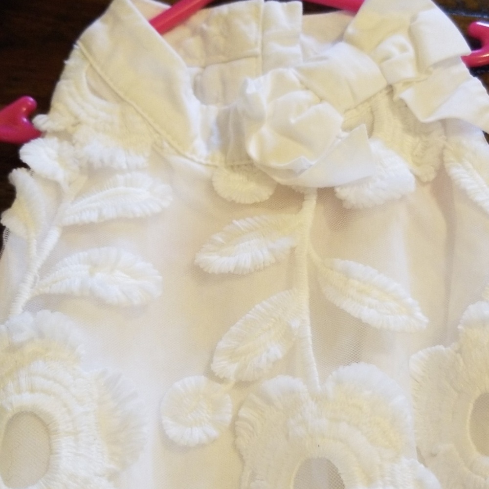 Laced white dress